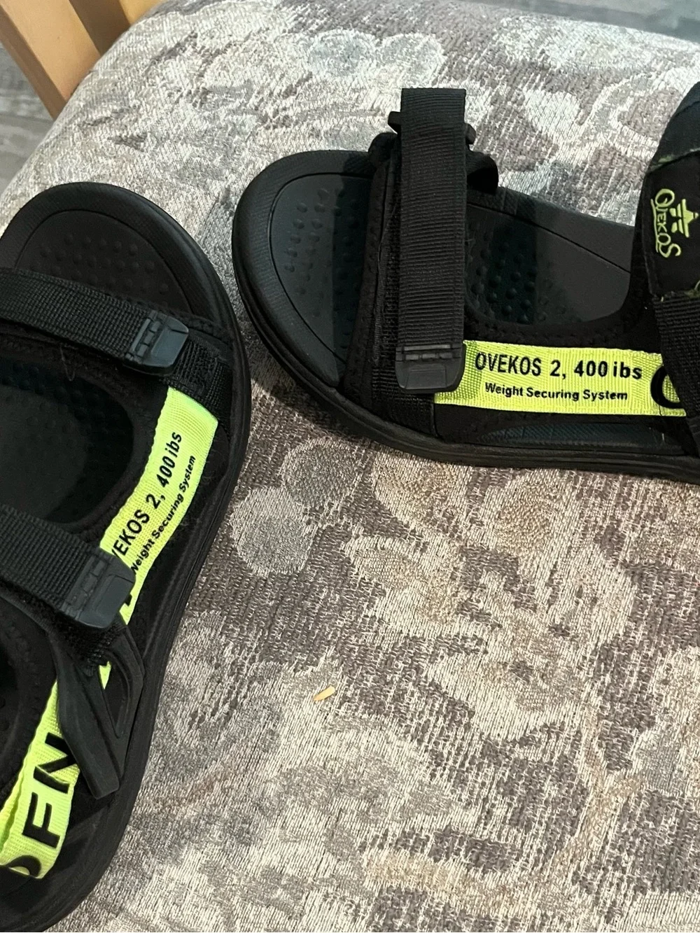 Boys black Velcro sandals